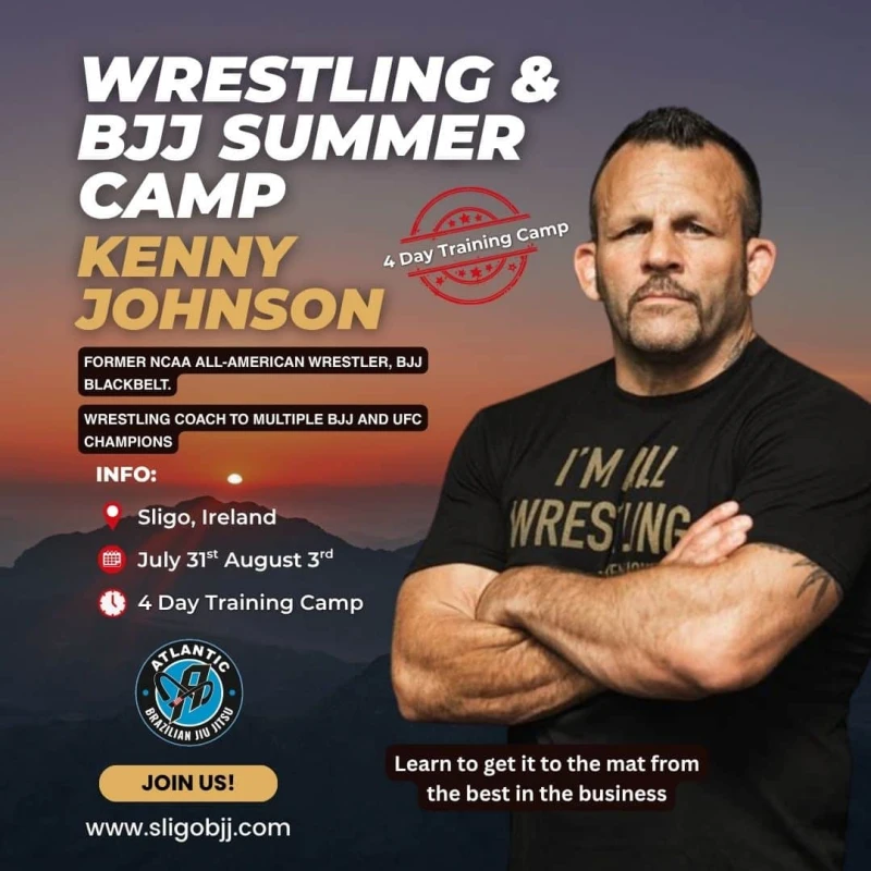Kenny Johnson Wrestling for BJJ Camp 2026
