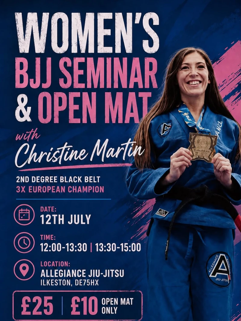 Womens BJJ Seminar & Open Mat with Christine Martin