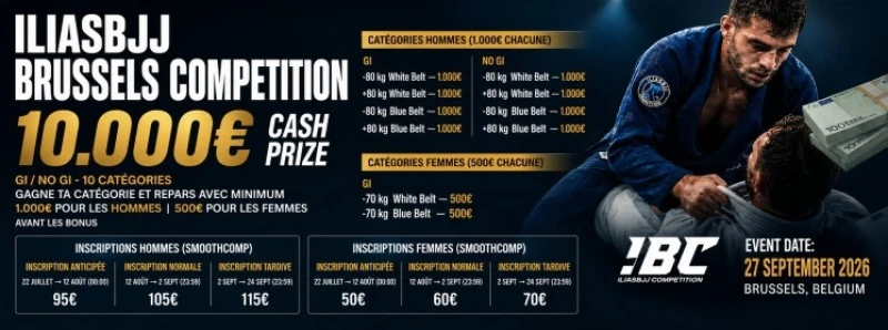 10 000€ CASHPRIZE | ILIASBJJ BRUSSELS COMPETITION