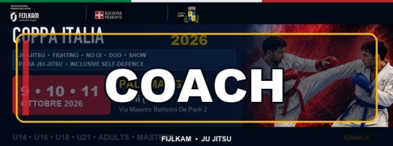 ACCREDITO COACH - COPPA ITALIA 2026