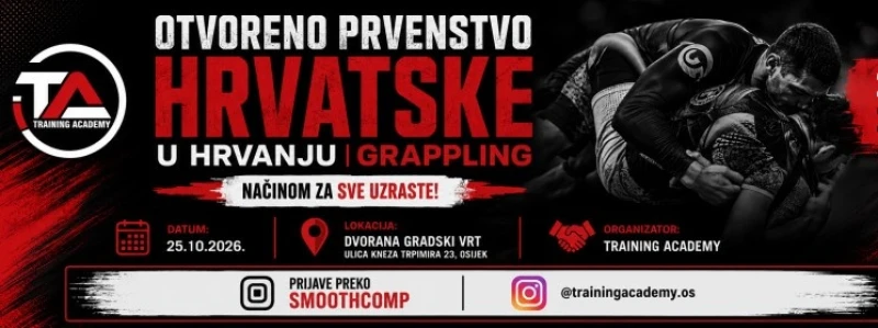 OTVORENO PRVENSTVO HRVATSKE - HRVANJE GRAPPLING NAČINOM 2026